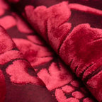 Damascato Jacquard Velluto Operato Bordeaux