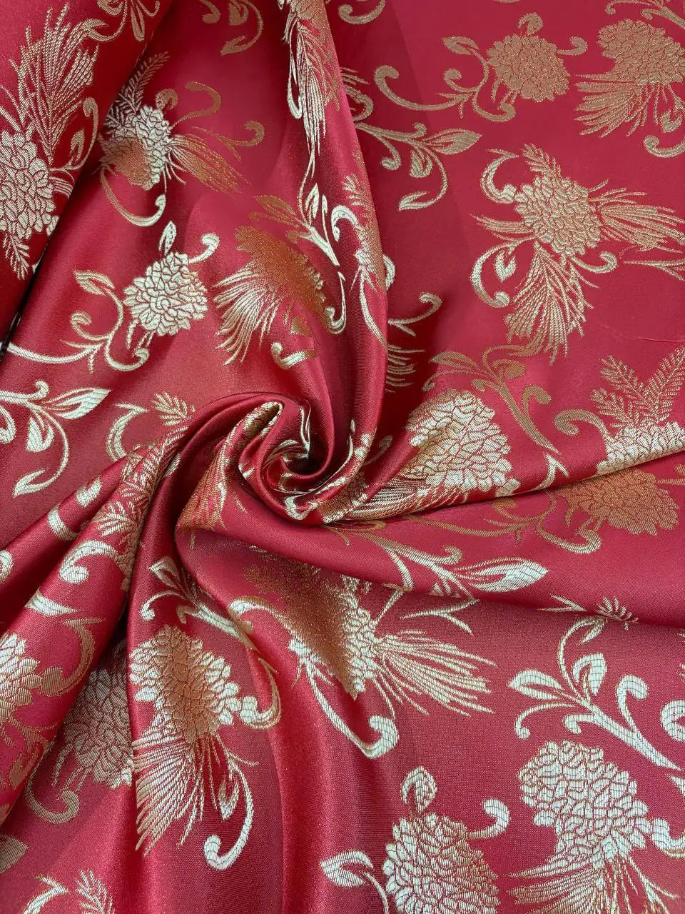 Damascato Rosso Glitter Variante 1