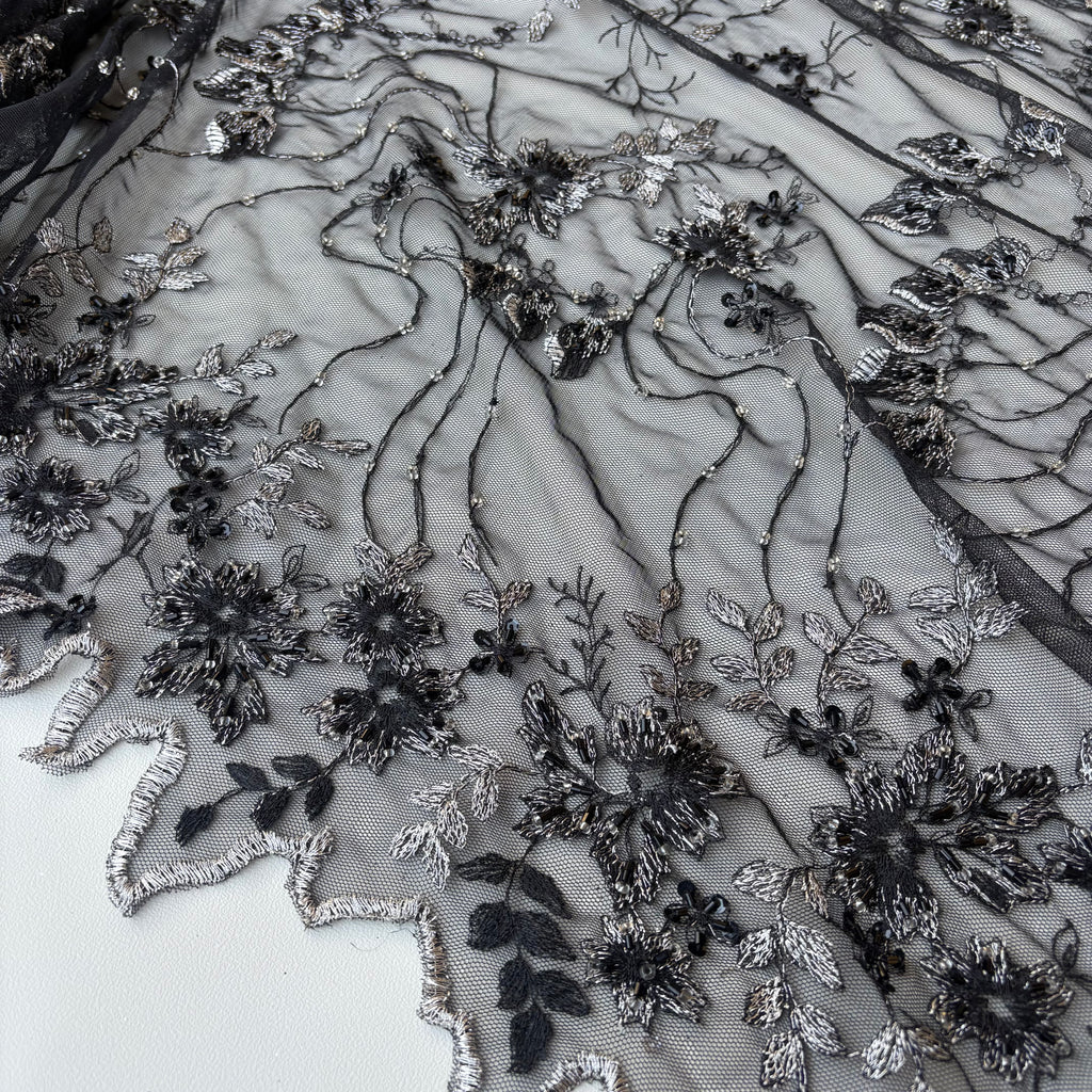 Pizzo  Cerimonia floreale Luxury nero