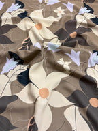 Tessuto Satin Floreale Siena