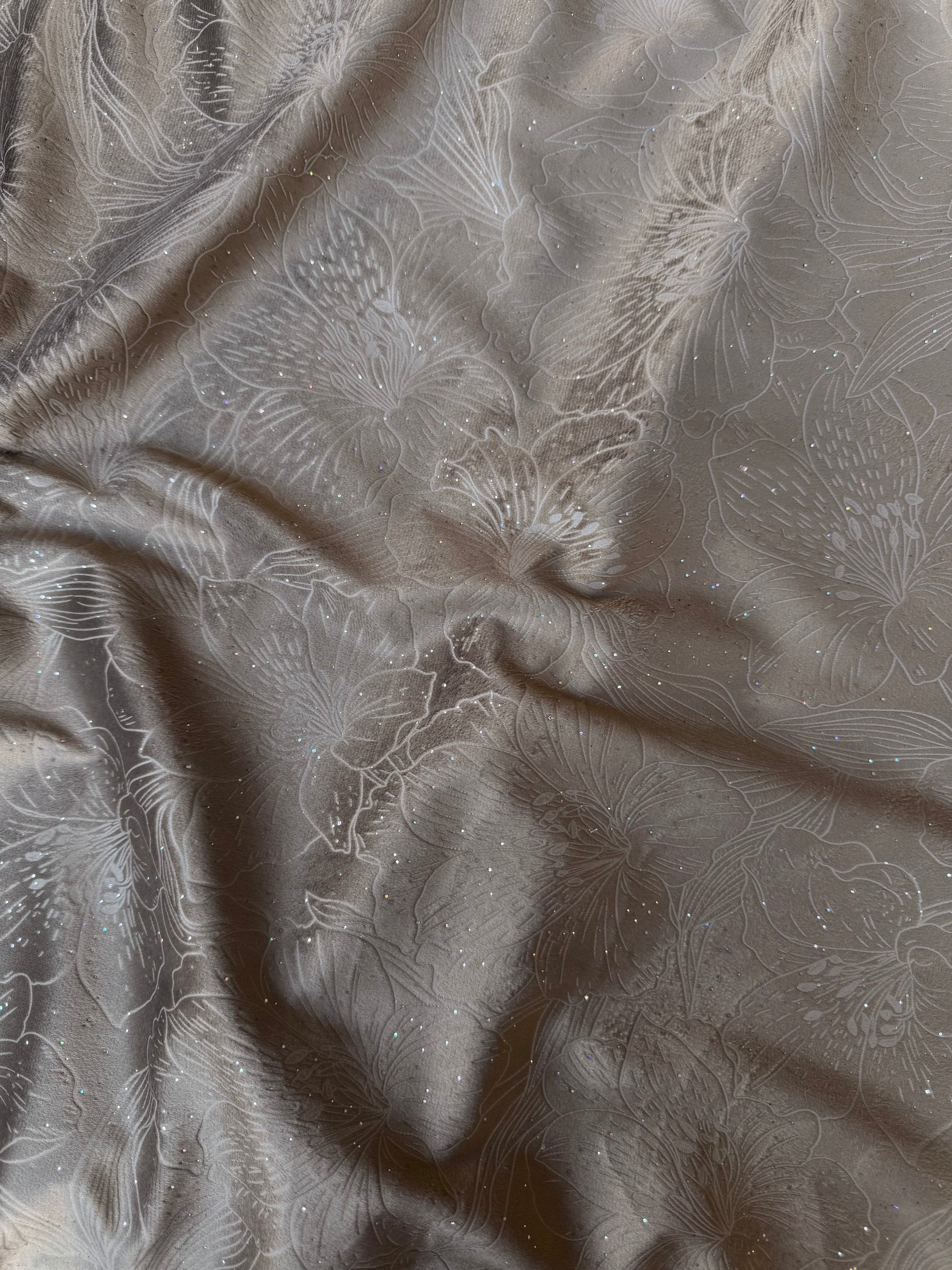 Velluto Floreale Glitter 280