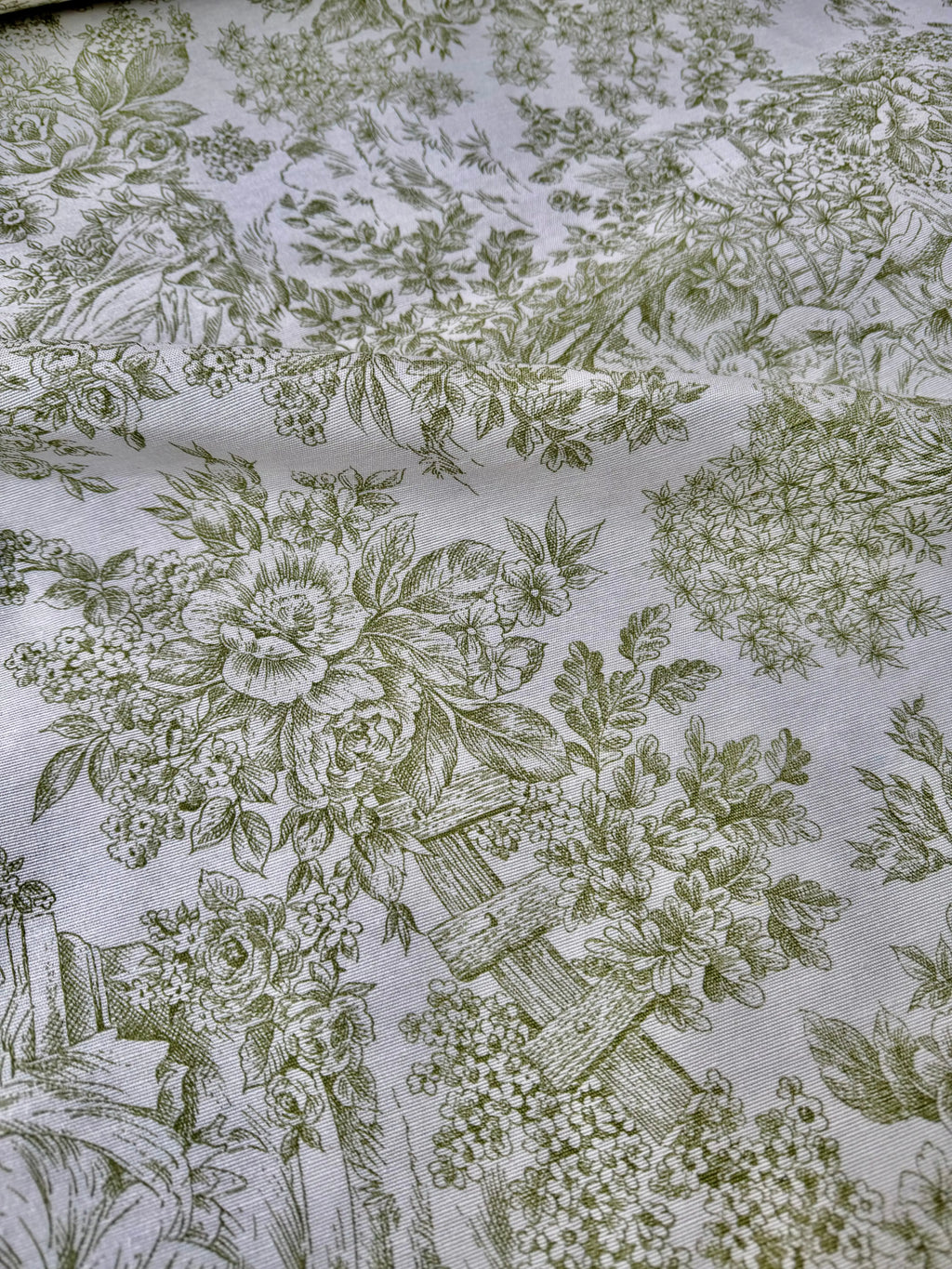 Tessuto Cotone Arredo Tela de Jouy