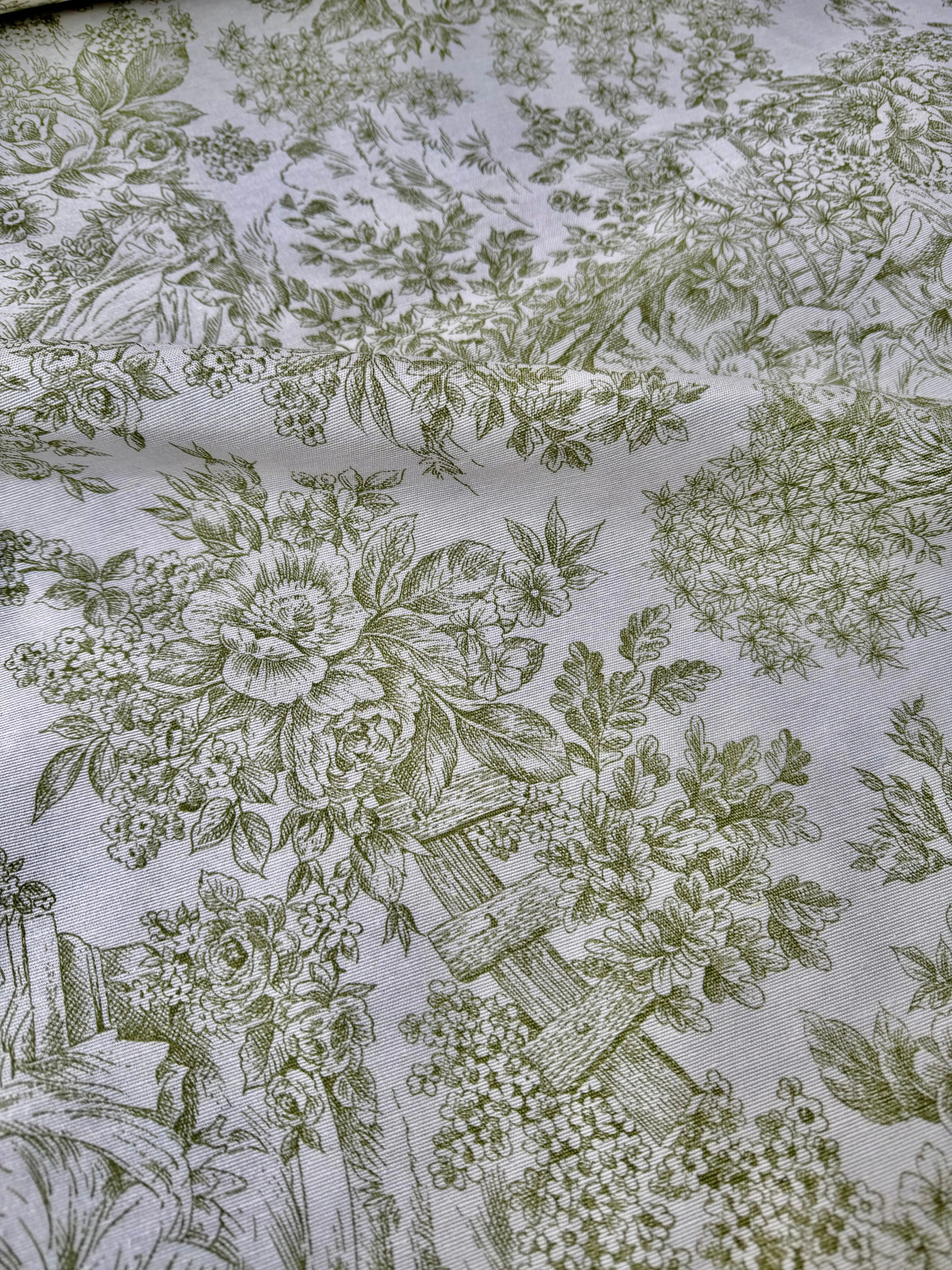 Tessuto Cotone Arredo Tela de Jouy