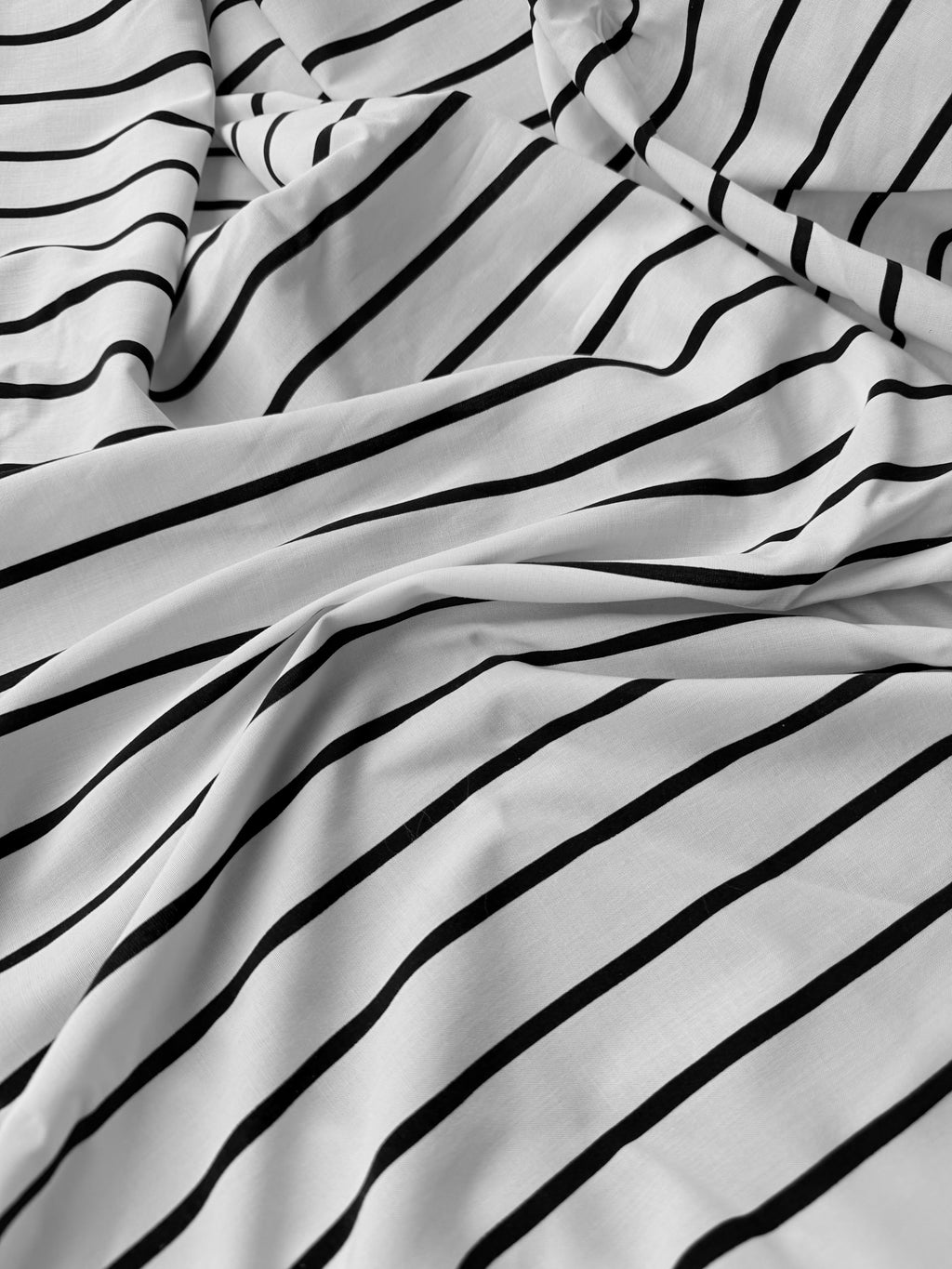 Popeline Cotone Gessato Riga SOTTOPREZZO