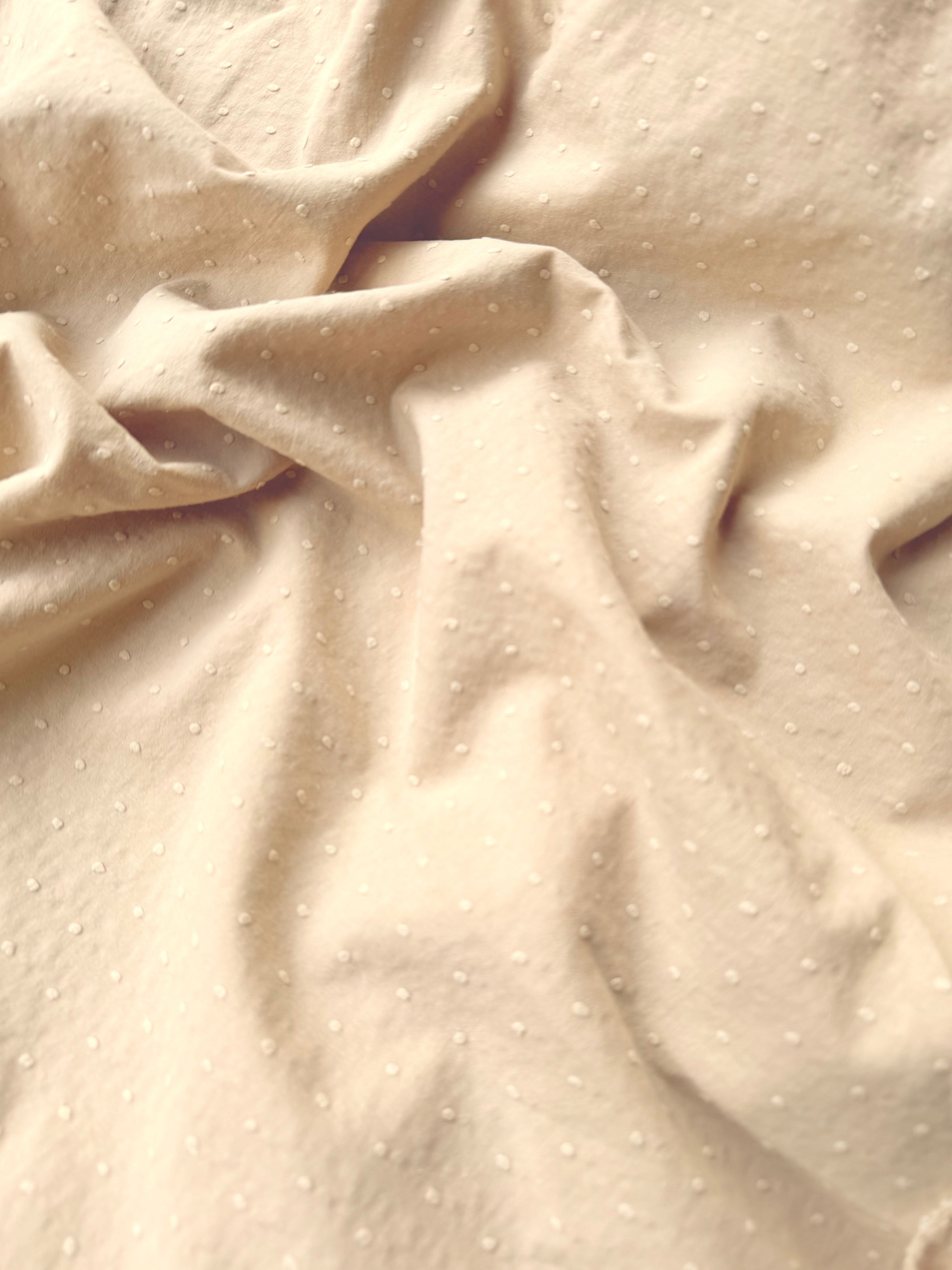 Plumetis Algodón Beige 