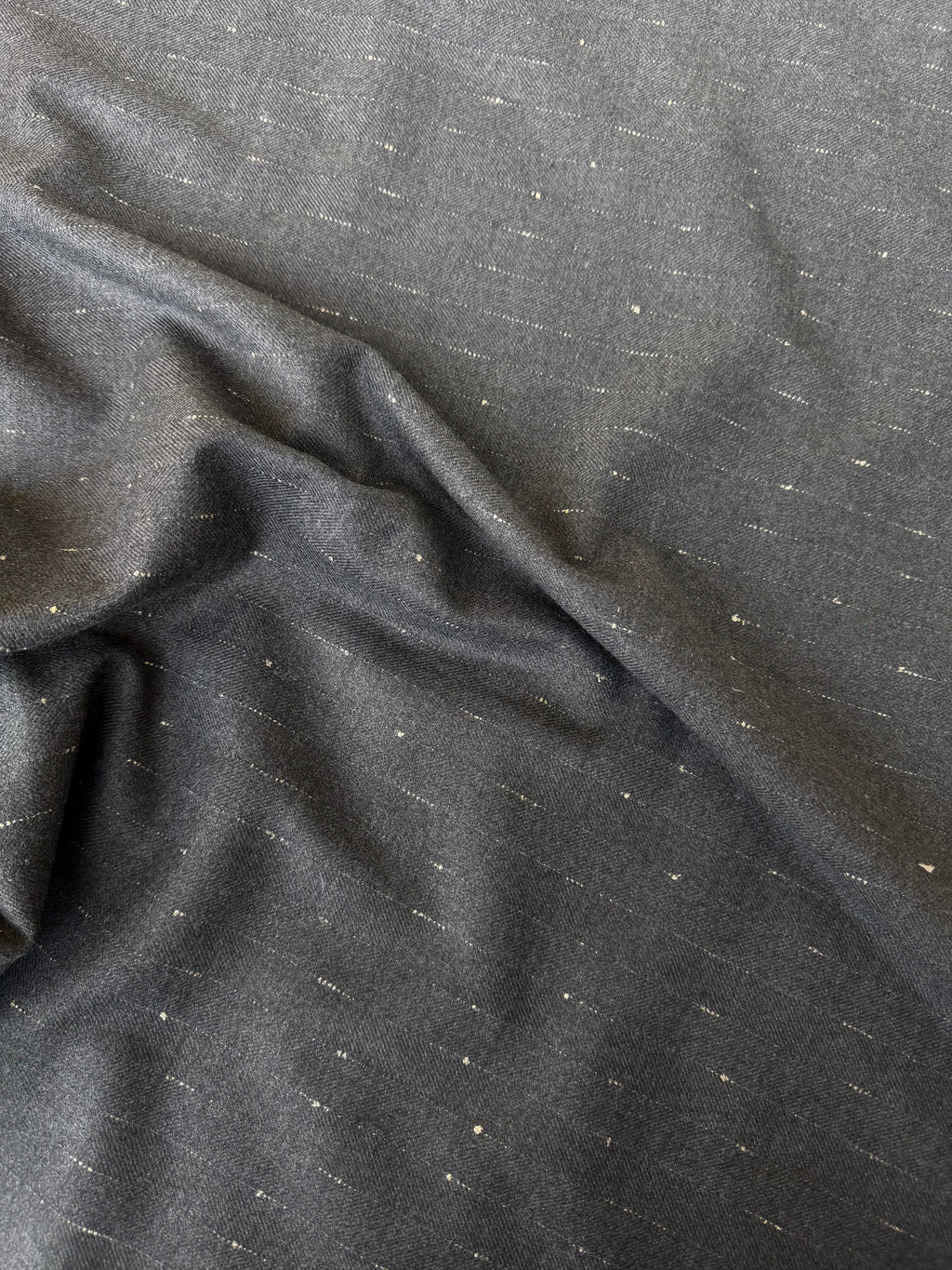 Fresco Lana Stretch Gessato Filo Lurex