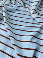 Popeline Cotone Gessato Riga SOTTOPREZZO