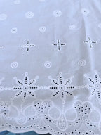 Cotone Pizzo San Gallo Ricamato Etnica