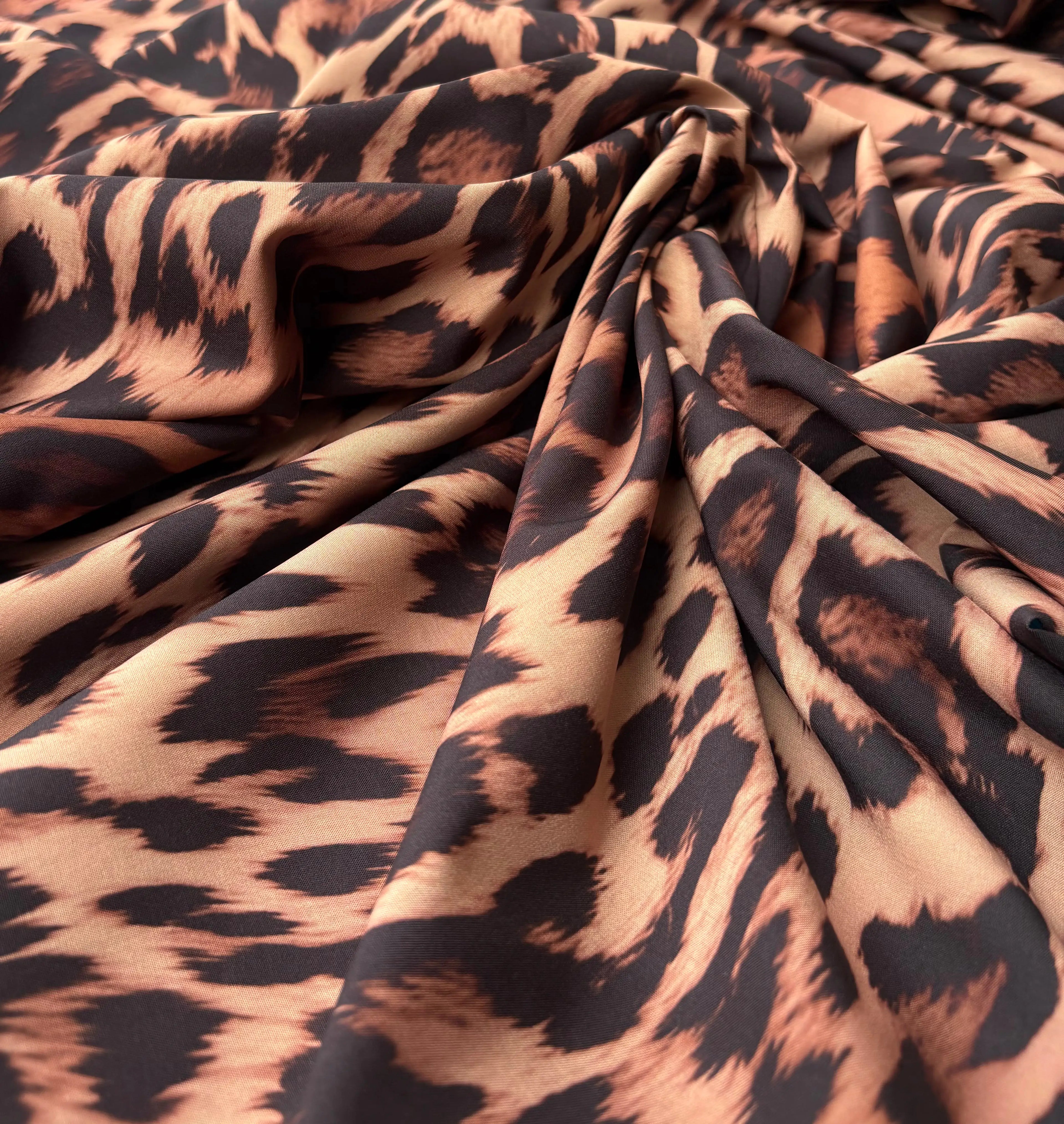 Satin Animalier leopardo maculato  SOTTOPREZZO