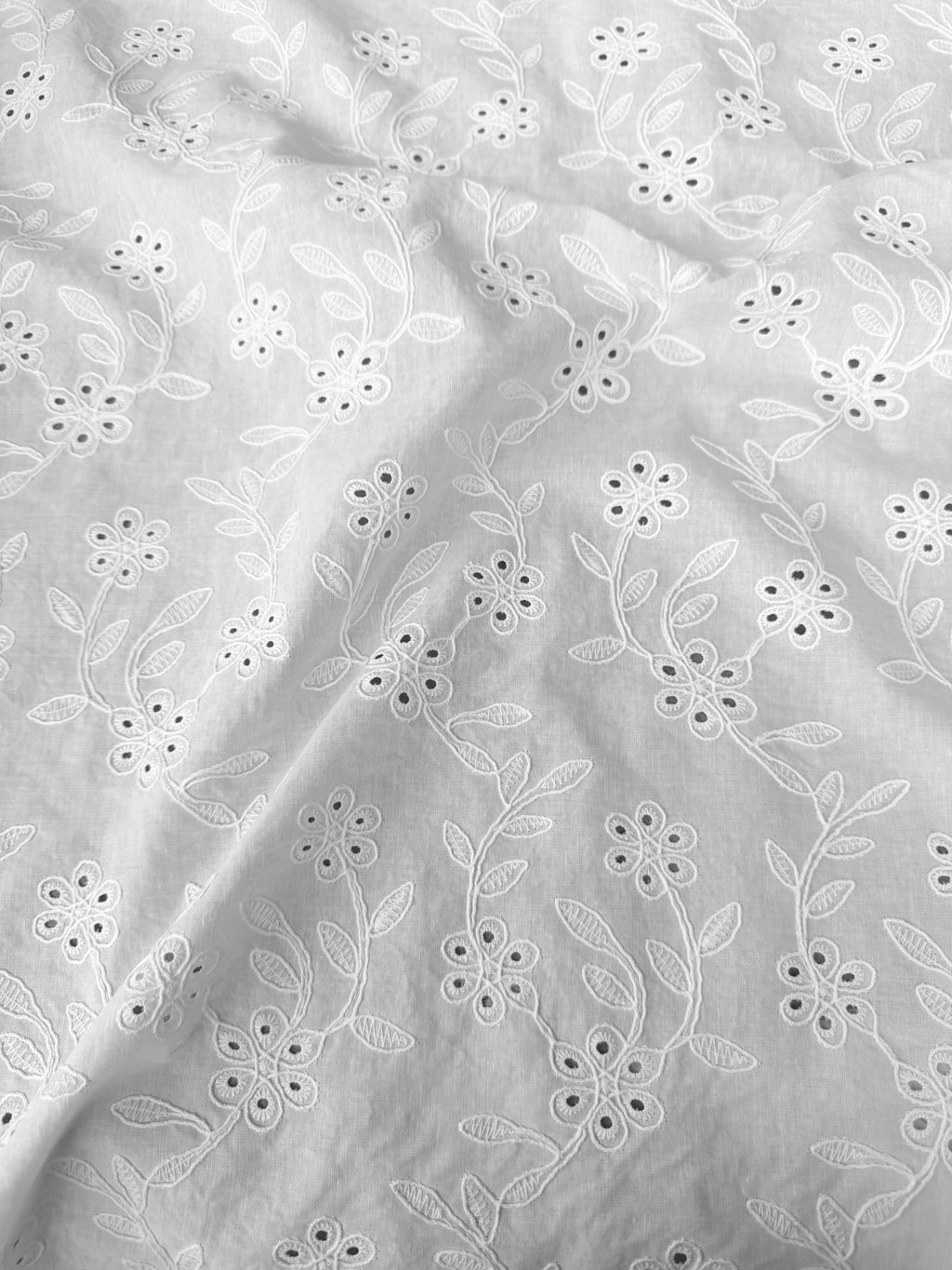 Cotone Pizzo San Gallo Ricamato Costiera