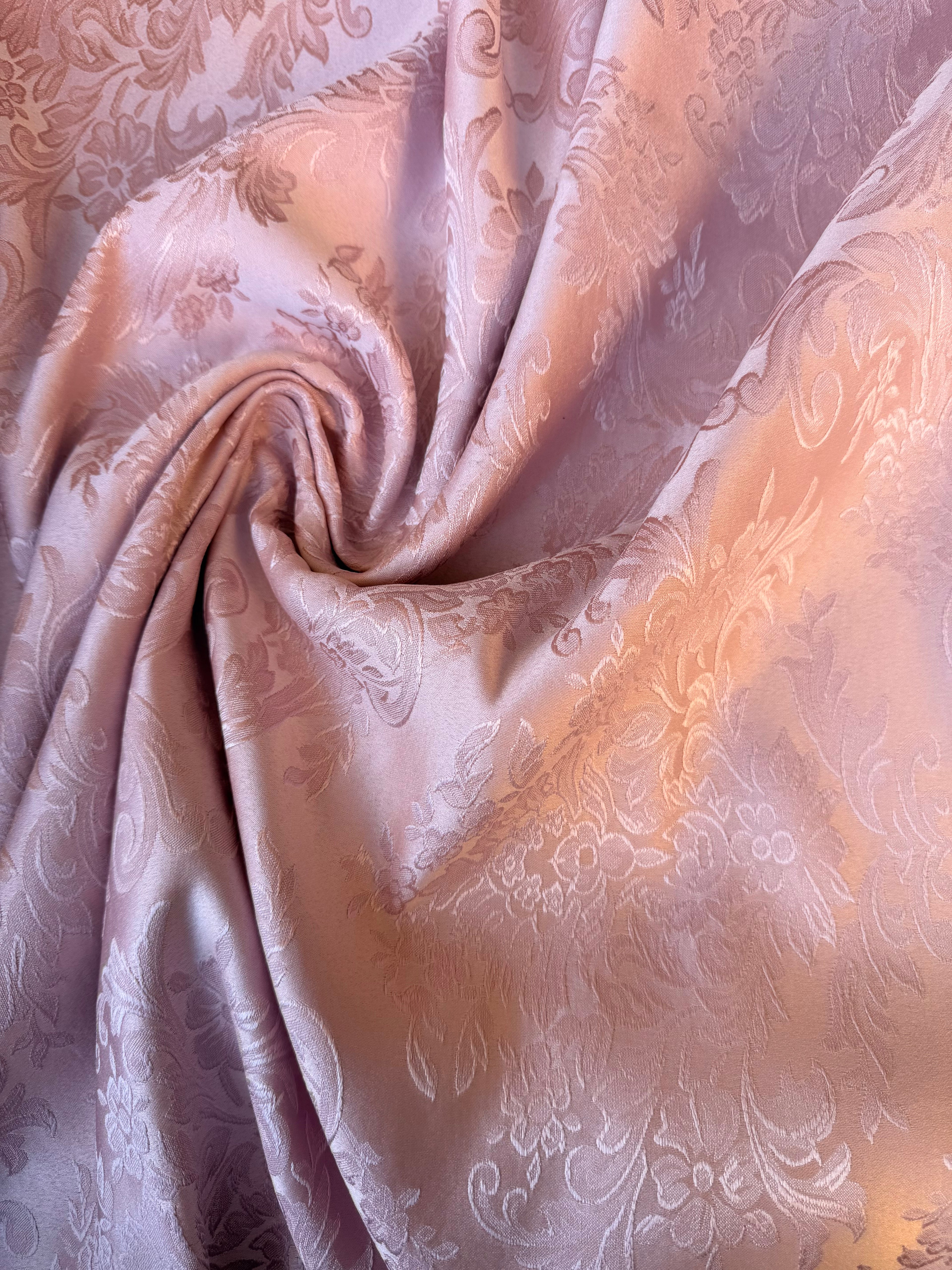 Tappezzeria Damascato Jacquard Rosa 280
