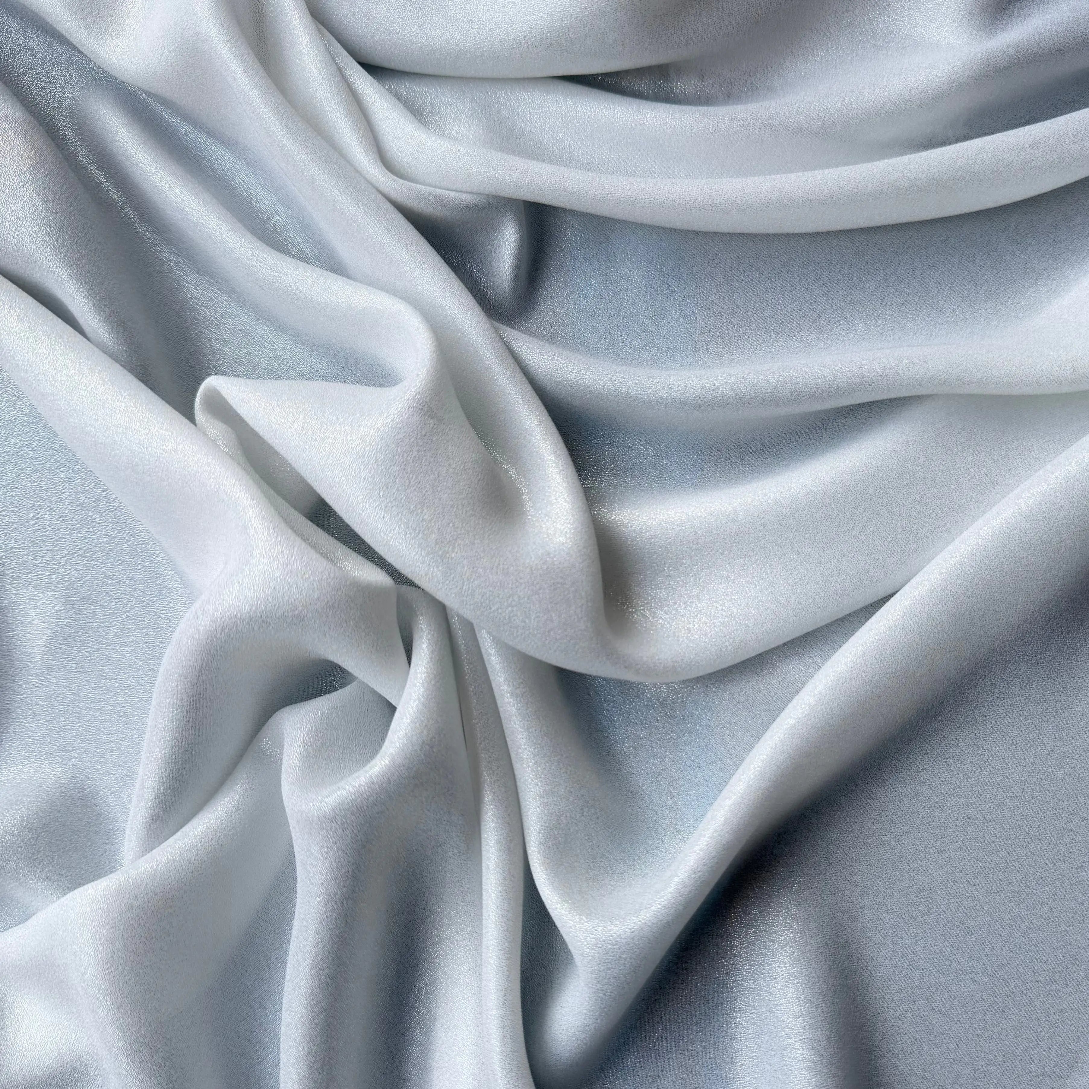 Silver Glitter Chiffon