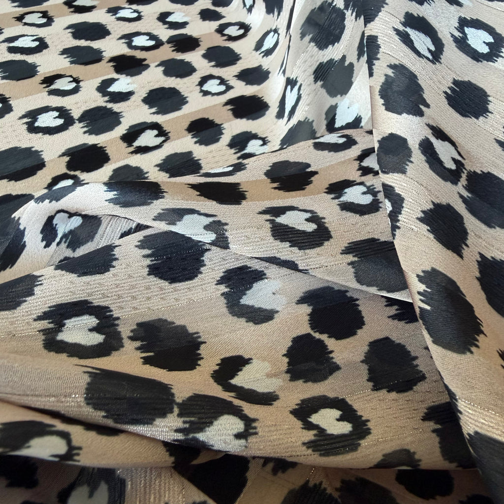 Chiffon maculato Glitter