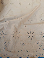Cotone Pizzo San Gallo Ricamato Etnica