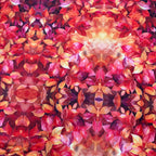 Scampolo Velluto elastico Floreale Autunno 1,50x1,50