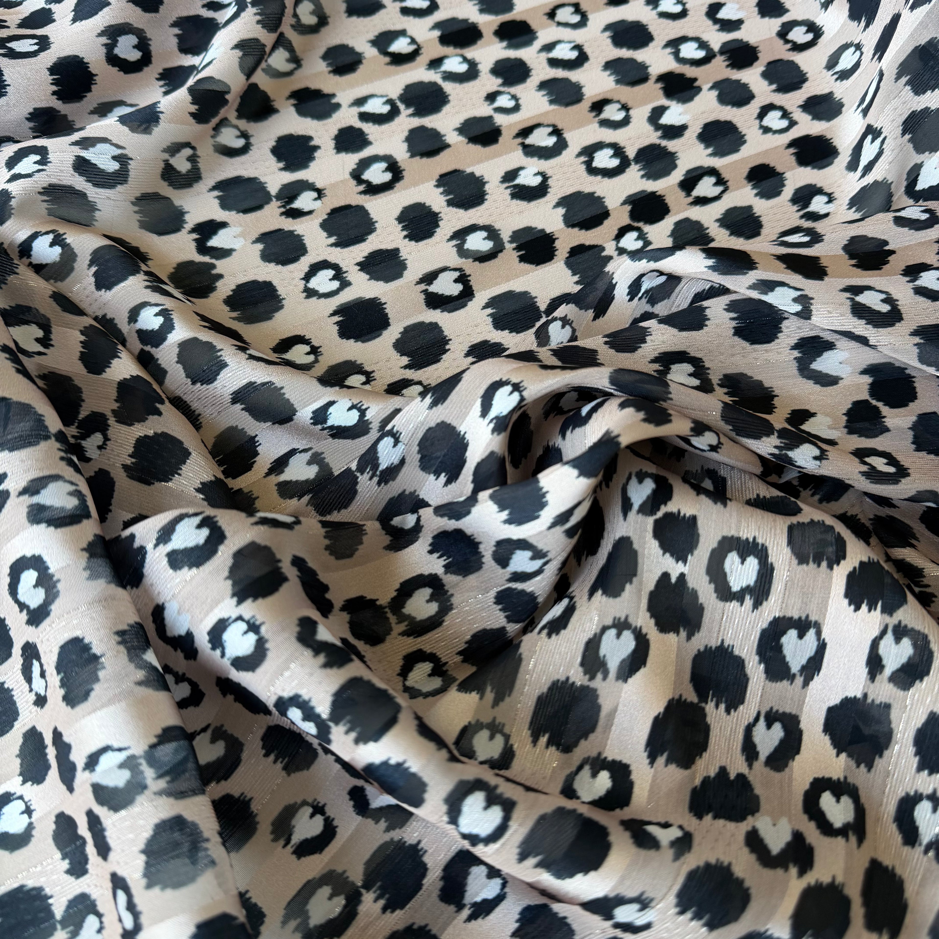 Chiffon maculato Glitter