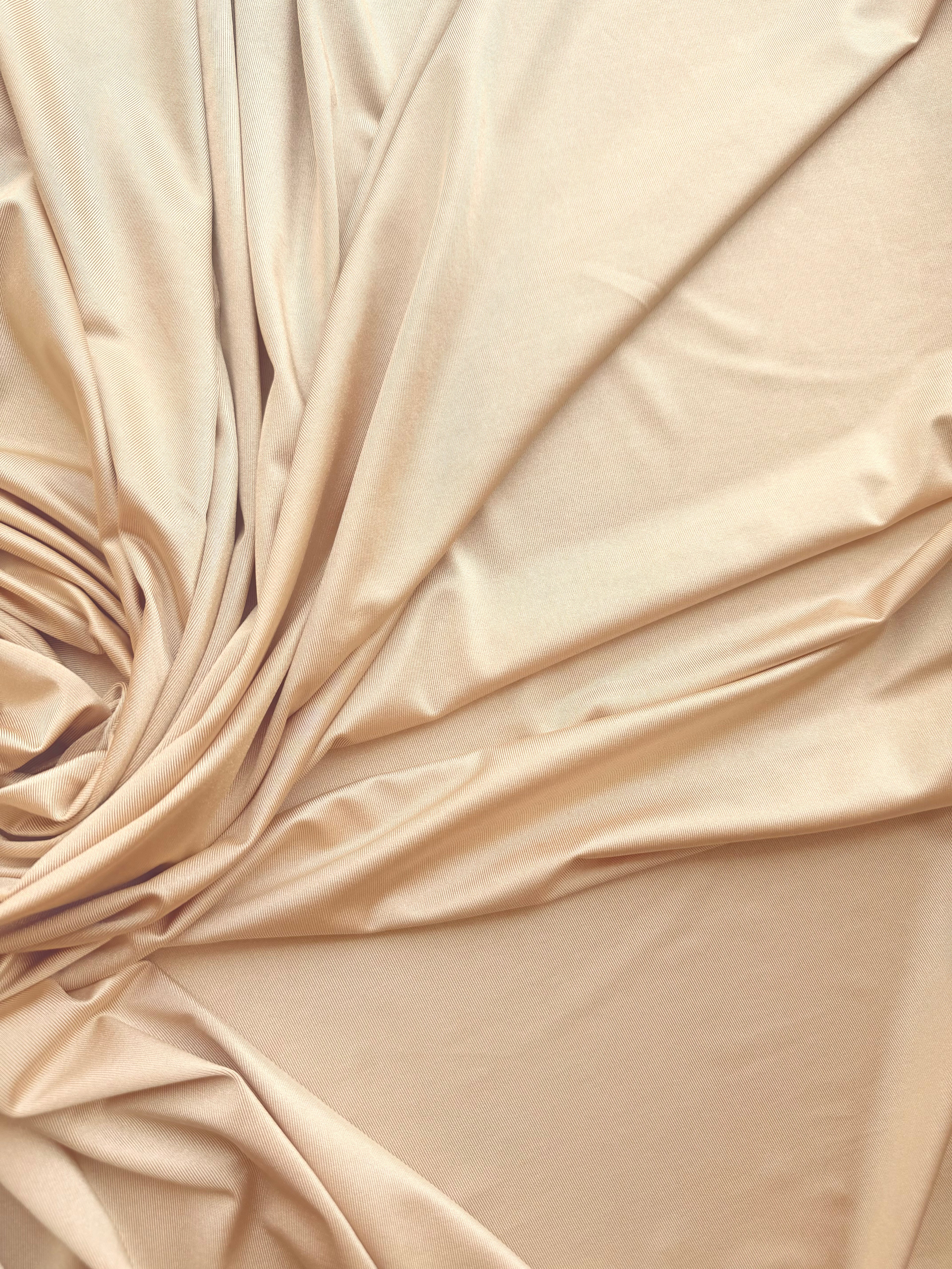 Lycra Tinta unita Oro chiaro