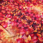 Scampolo Velluto elastico Floreale Autunno 1,50x1,50