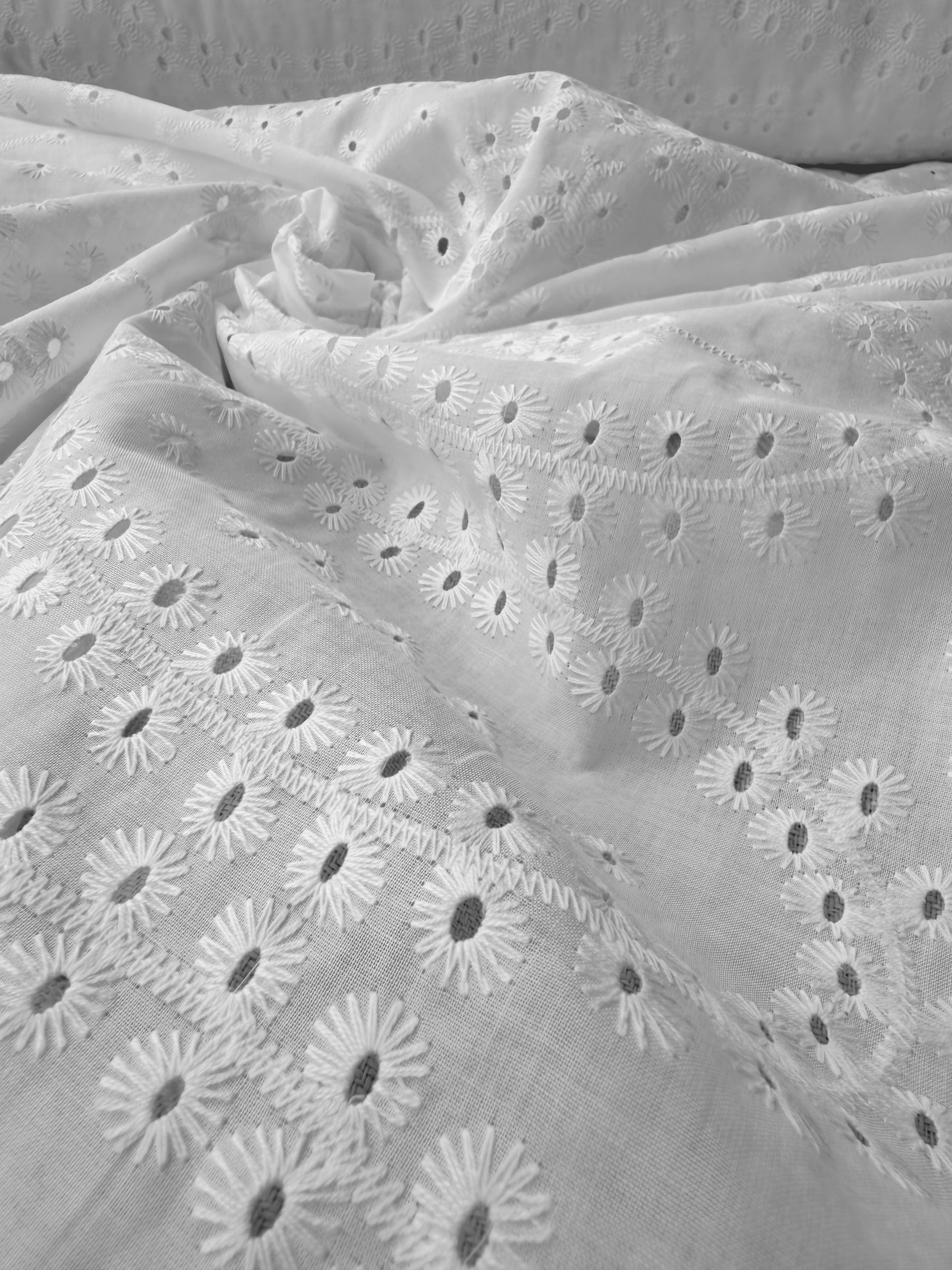 Cotone Pizzo San Gallo Ricamato Costiera