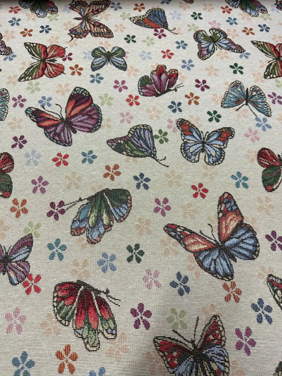 Gobelin Geometrico Farfalle Star Flowers