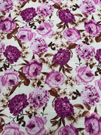 Tessuto Misto Lino Floreale Novello Fiore