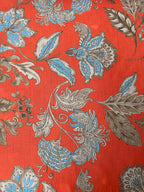 Tessuto Misto Lino Floreale Novello Fiore