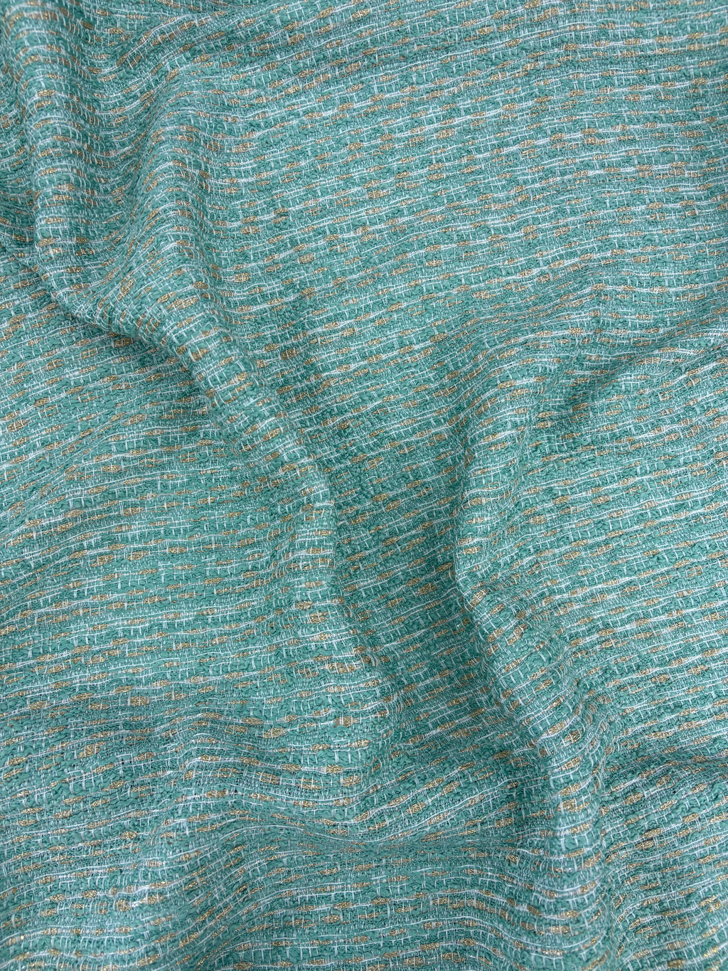 Tessuto Tweed Tipologia Chanel verde tiffany