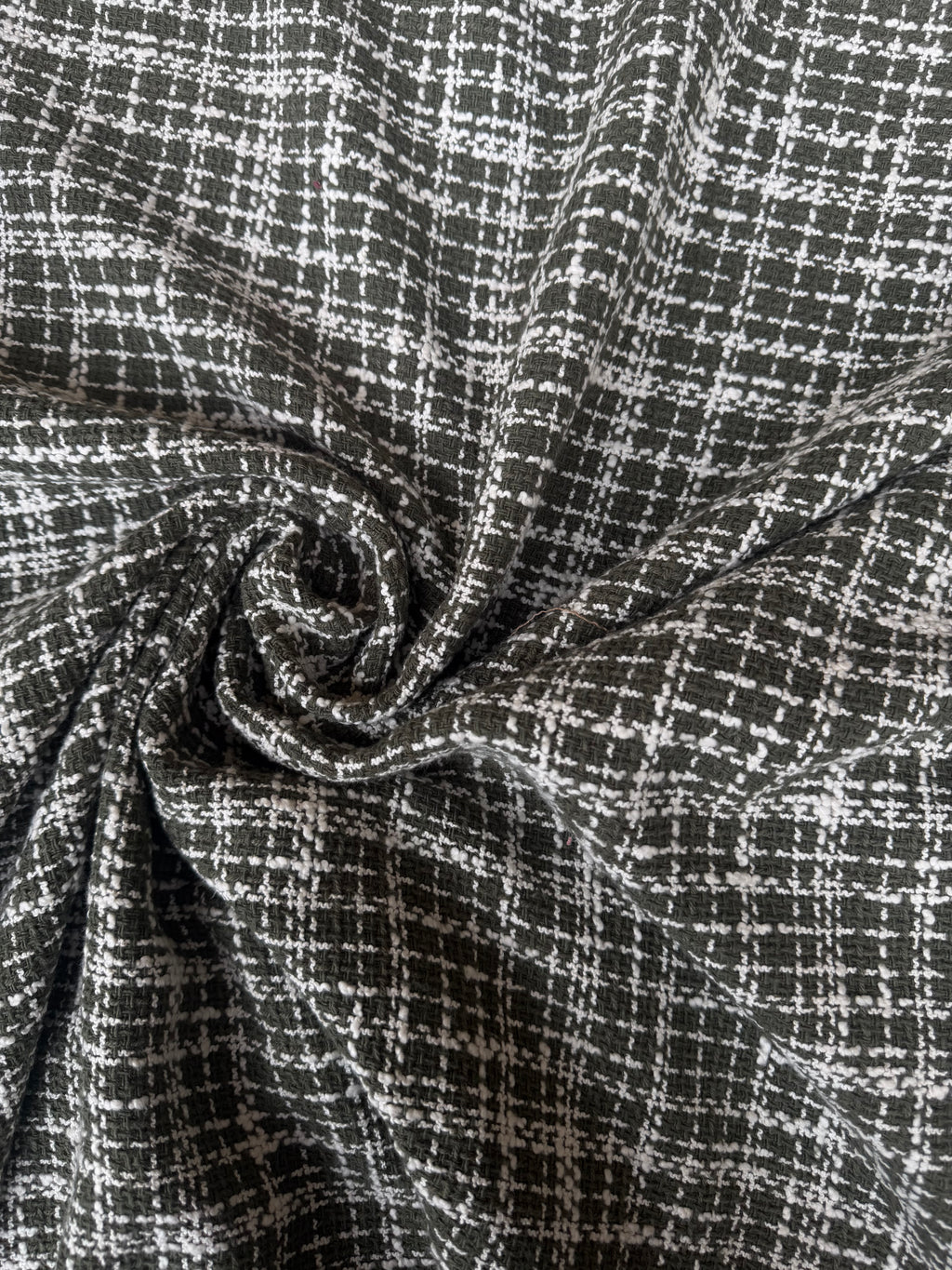 Tessuto Tweed Tipologia Chanel Verde
