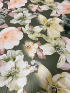 Scampolo Jersey 2,00x1,50 Floreale Salvia