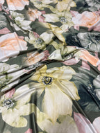 Scampolo Jersey 2,00x1,50 Floreale Salvia