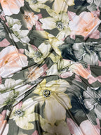 Scampolo Jersey 2,00x1,50 Floreale Salvia
