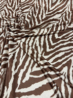 Lycra Zebrata Marroncino