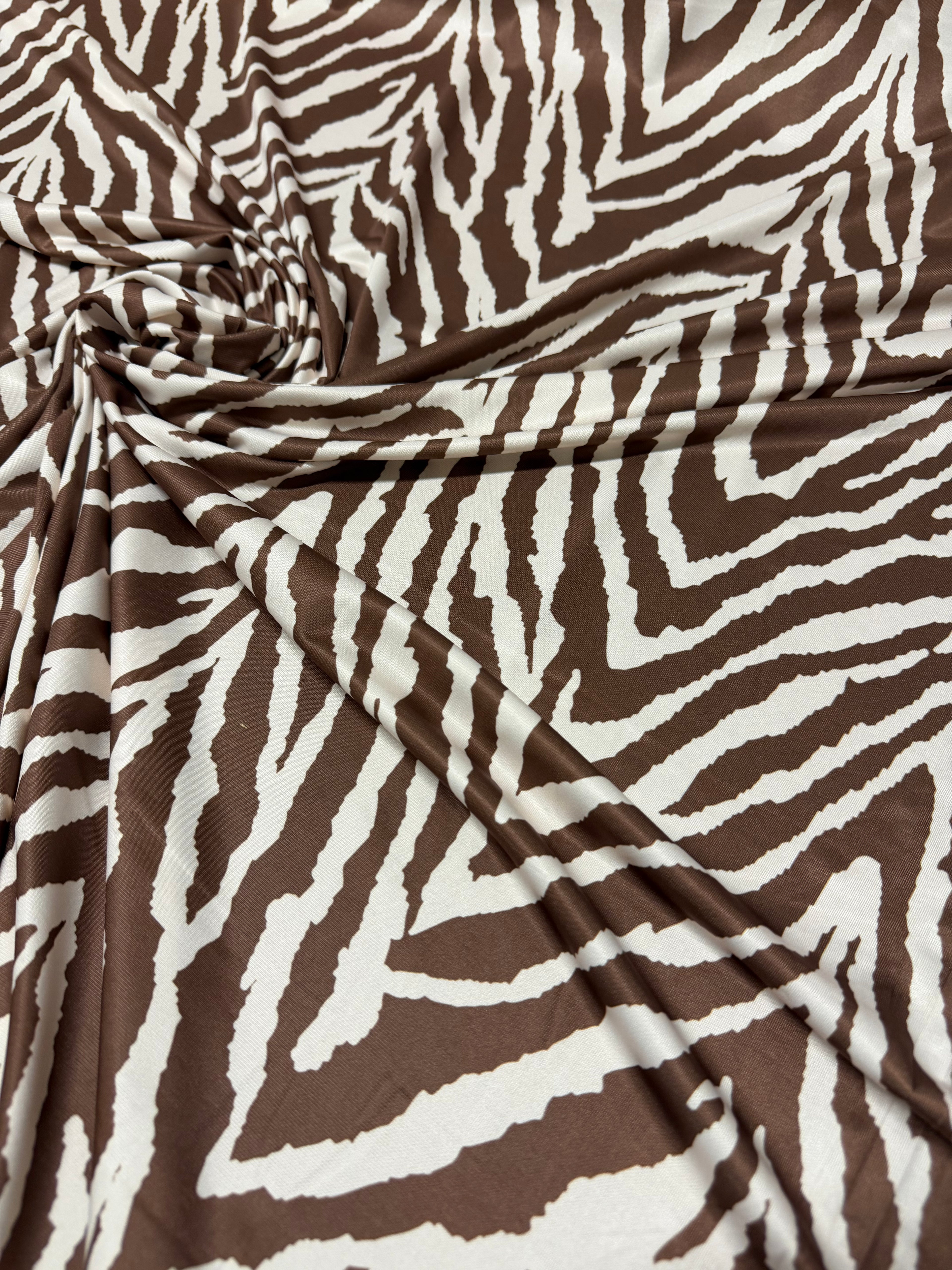 Lycra Zebrata Marroncino
