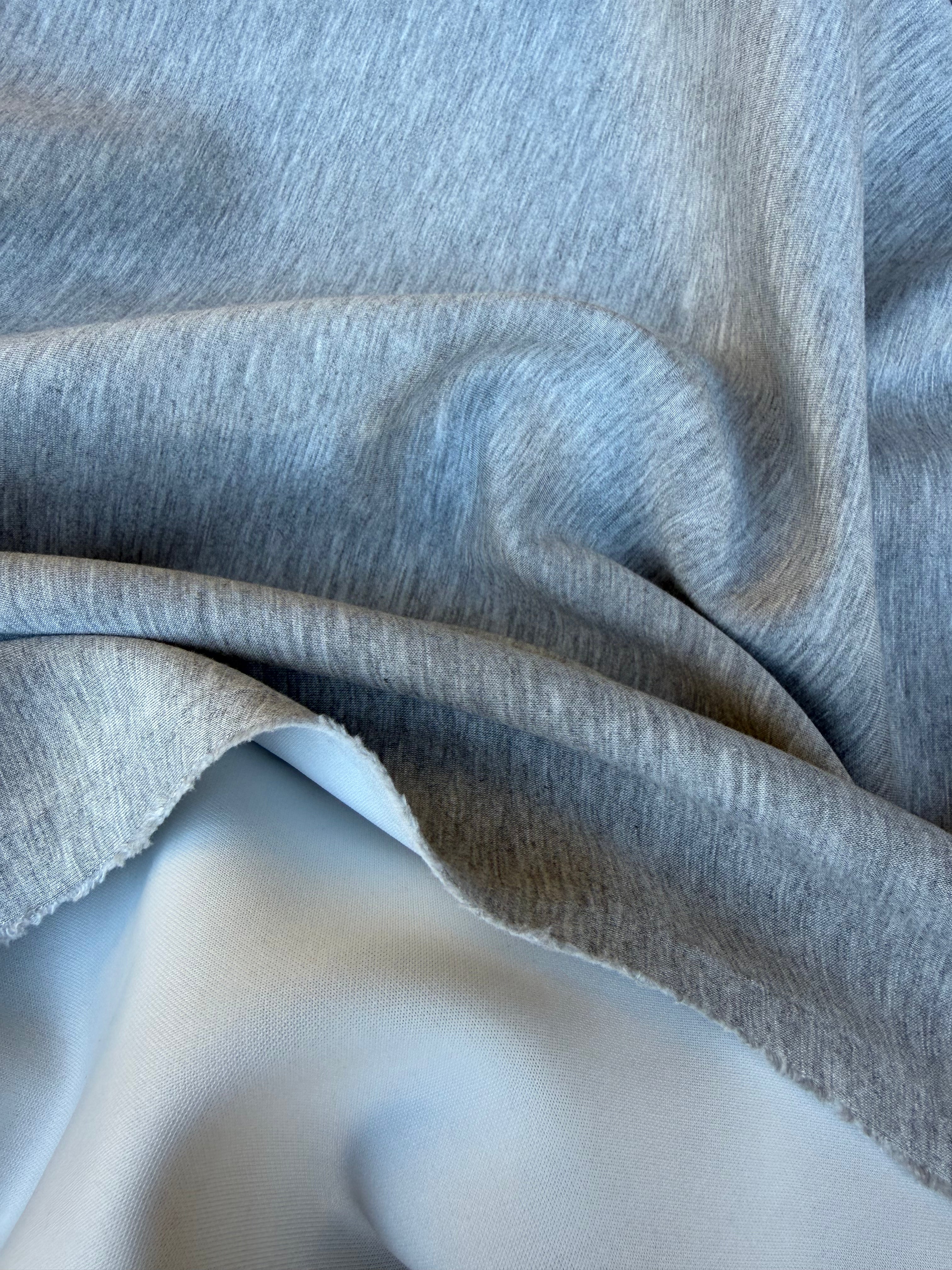 Tessuto Scuba Neoprene Grigio Classic