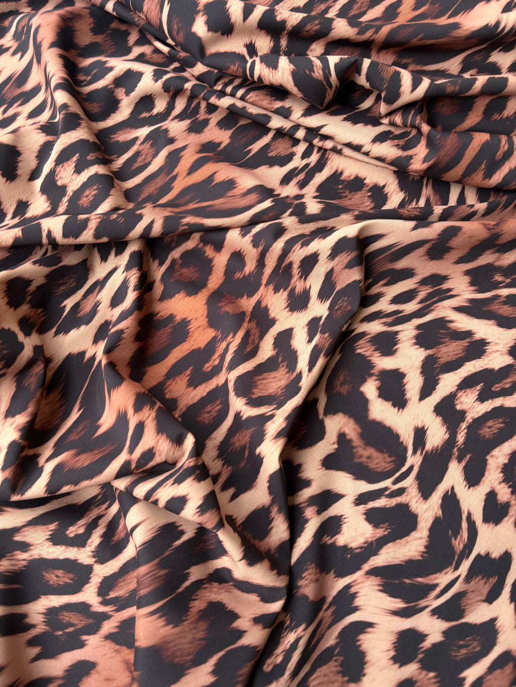 Satin Animalier leopardo maculato  SOTTOPREZZO