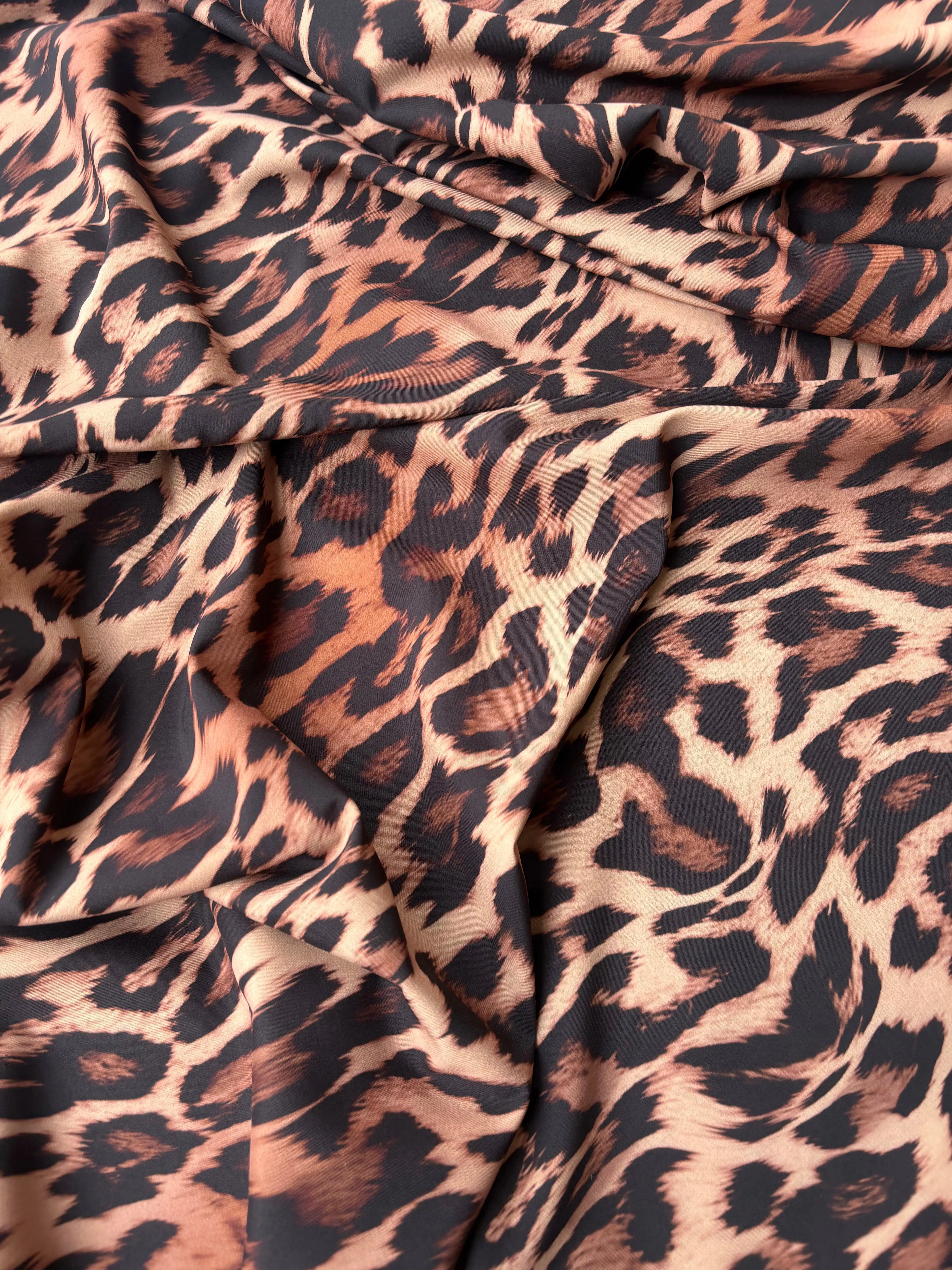 Satin Animalier leopardo maculato  SOTTOPREZZO