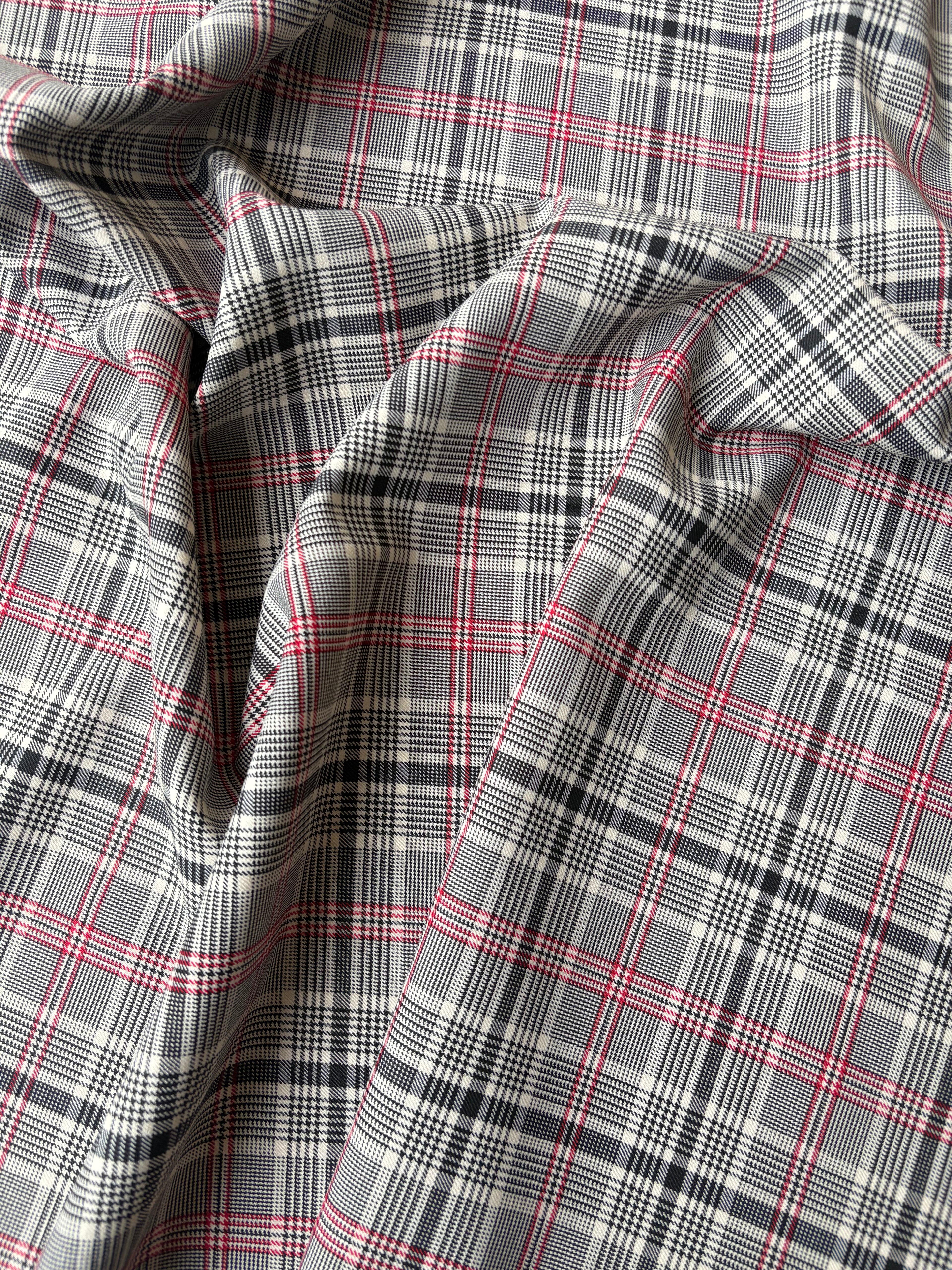 Tartan Scozzese Lanetta Grigio Red Classico SOTTOPREZZO