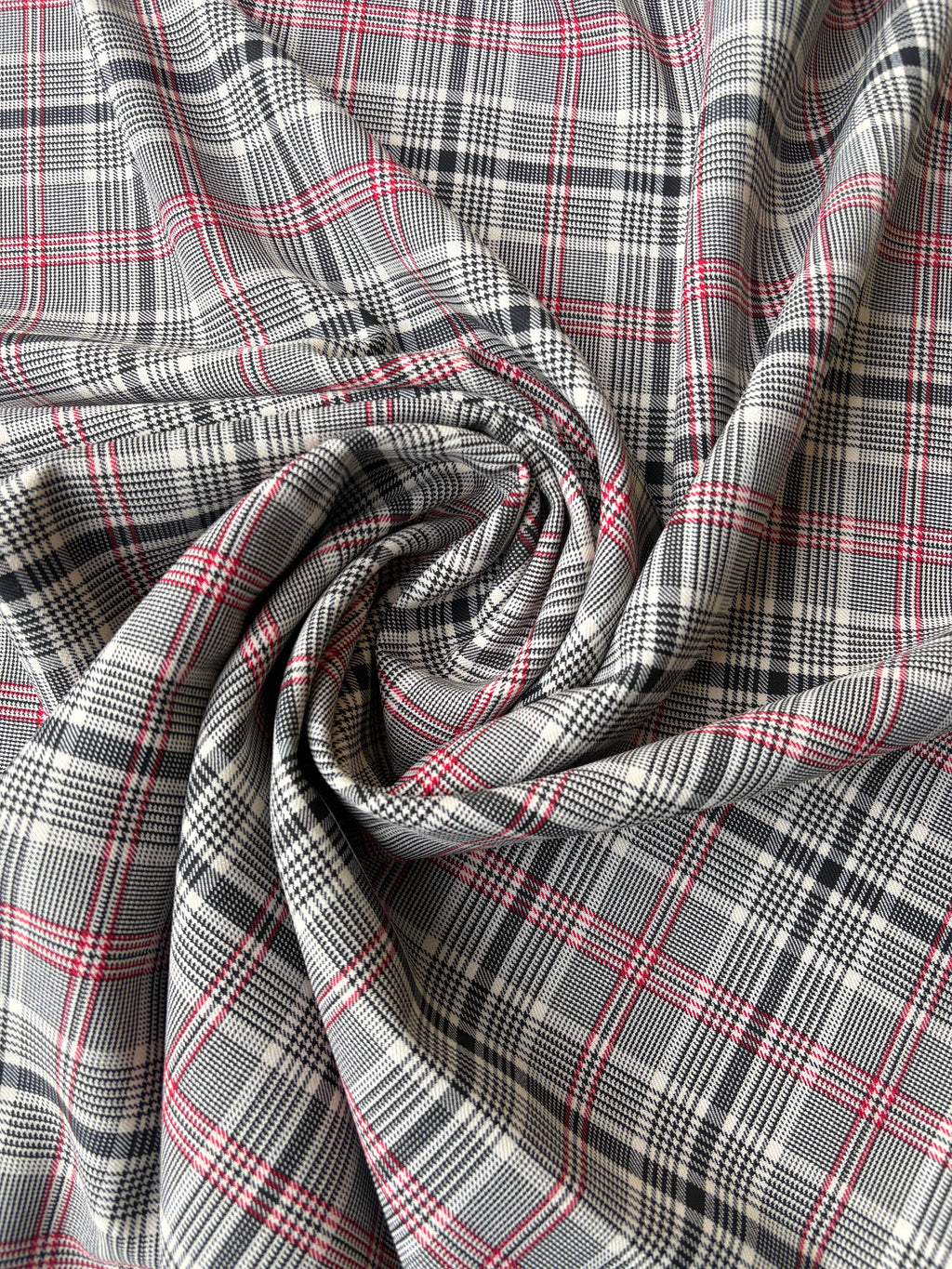 Tartan Scozzese Lanetta Grigio Red Classico SOTTOPREZZO