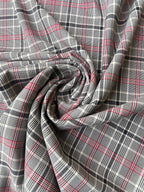 Tartan Scozzese Lanetta Grigio Red Classico SOTTOPREZZO