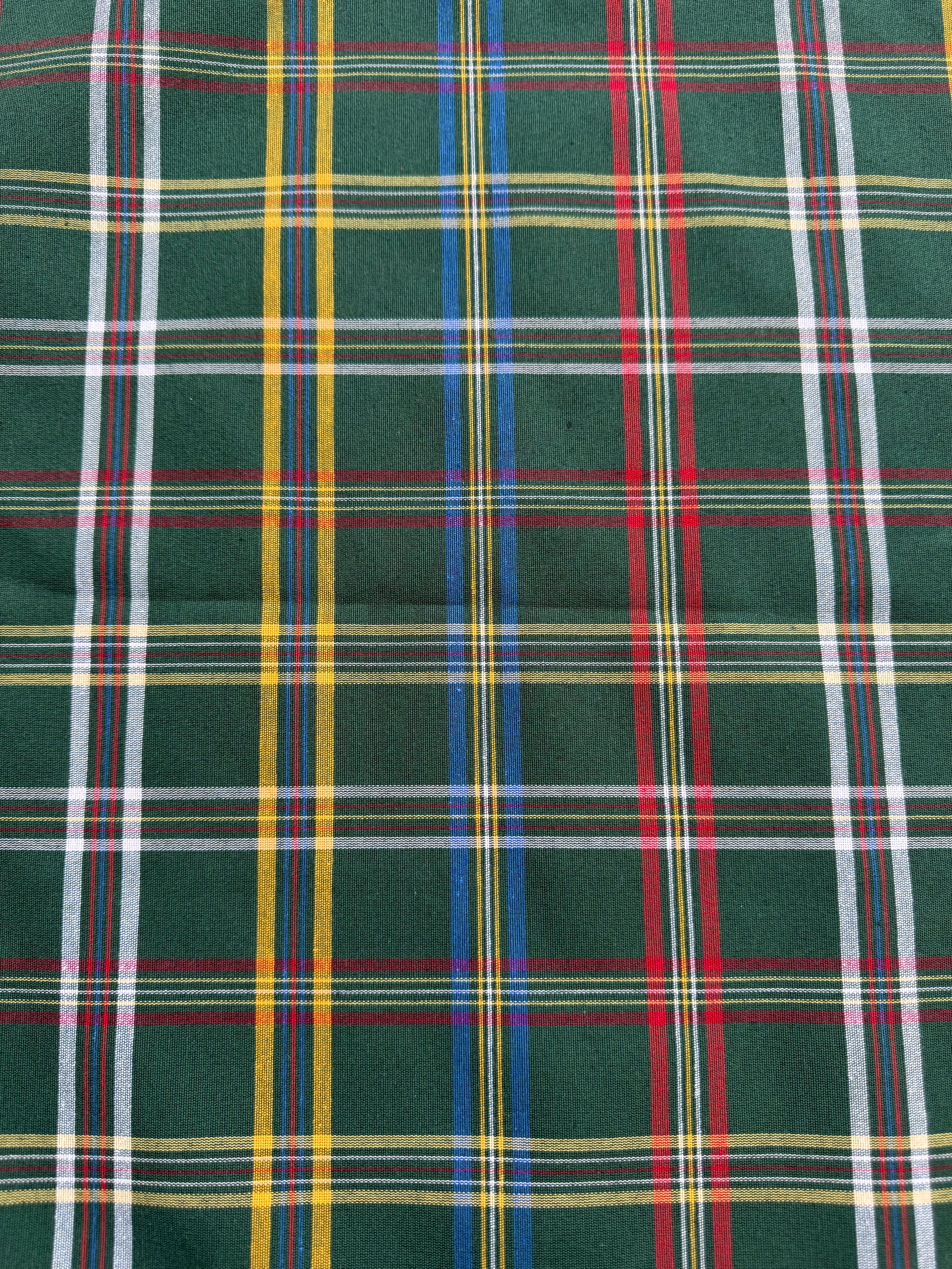 Tartan scozzese verde cotone tinto in filo quadro 280
