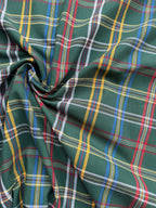 Tartan scozzese verde cotone tinto in filo quadro 280