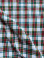 Tartan scozzese bianco cotone tinto in filo quadro piccolo 280