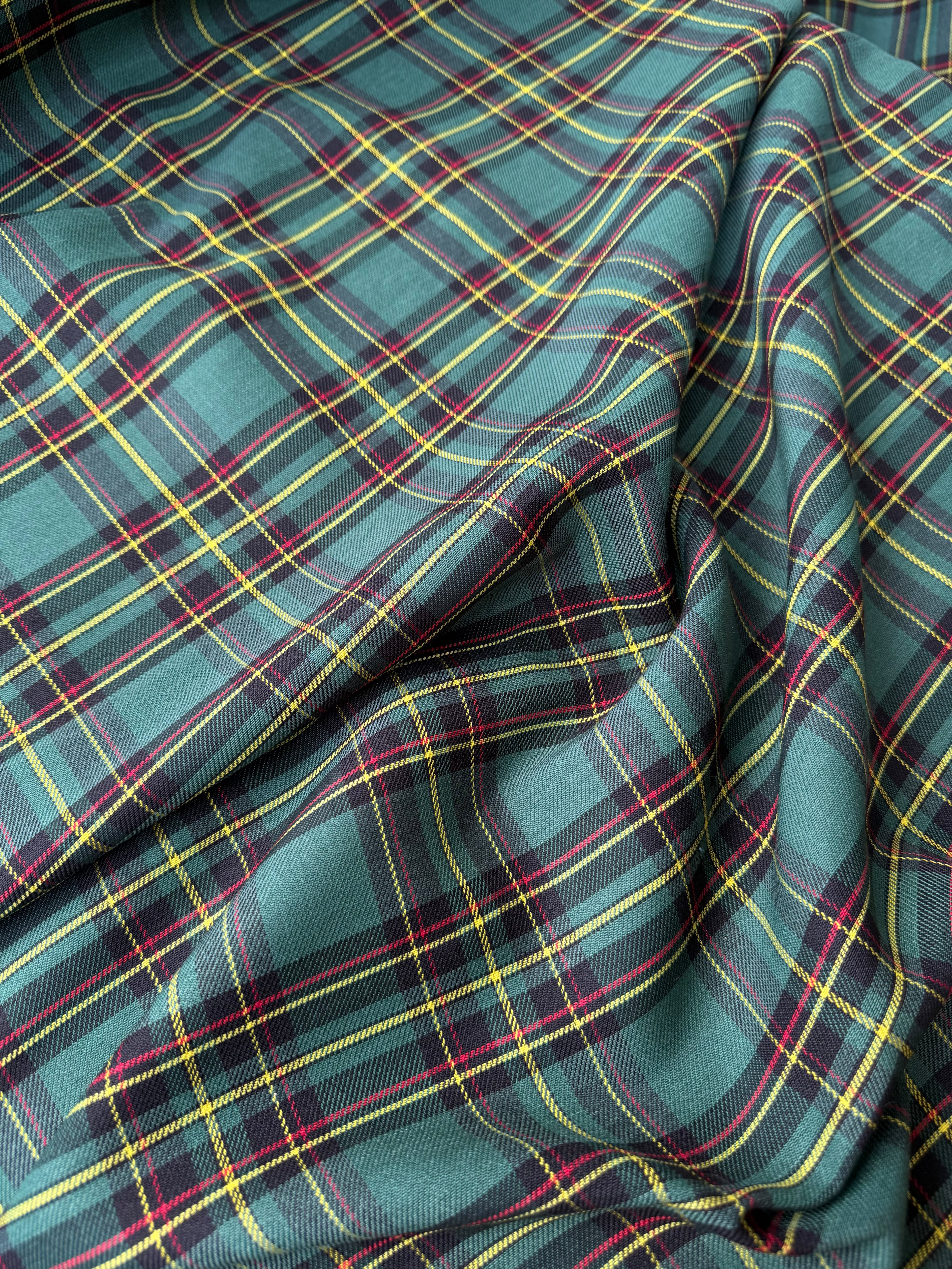 Tartan Scozzese Quadrone Verdone Inglese
