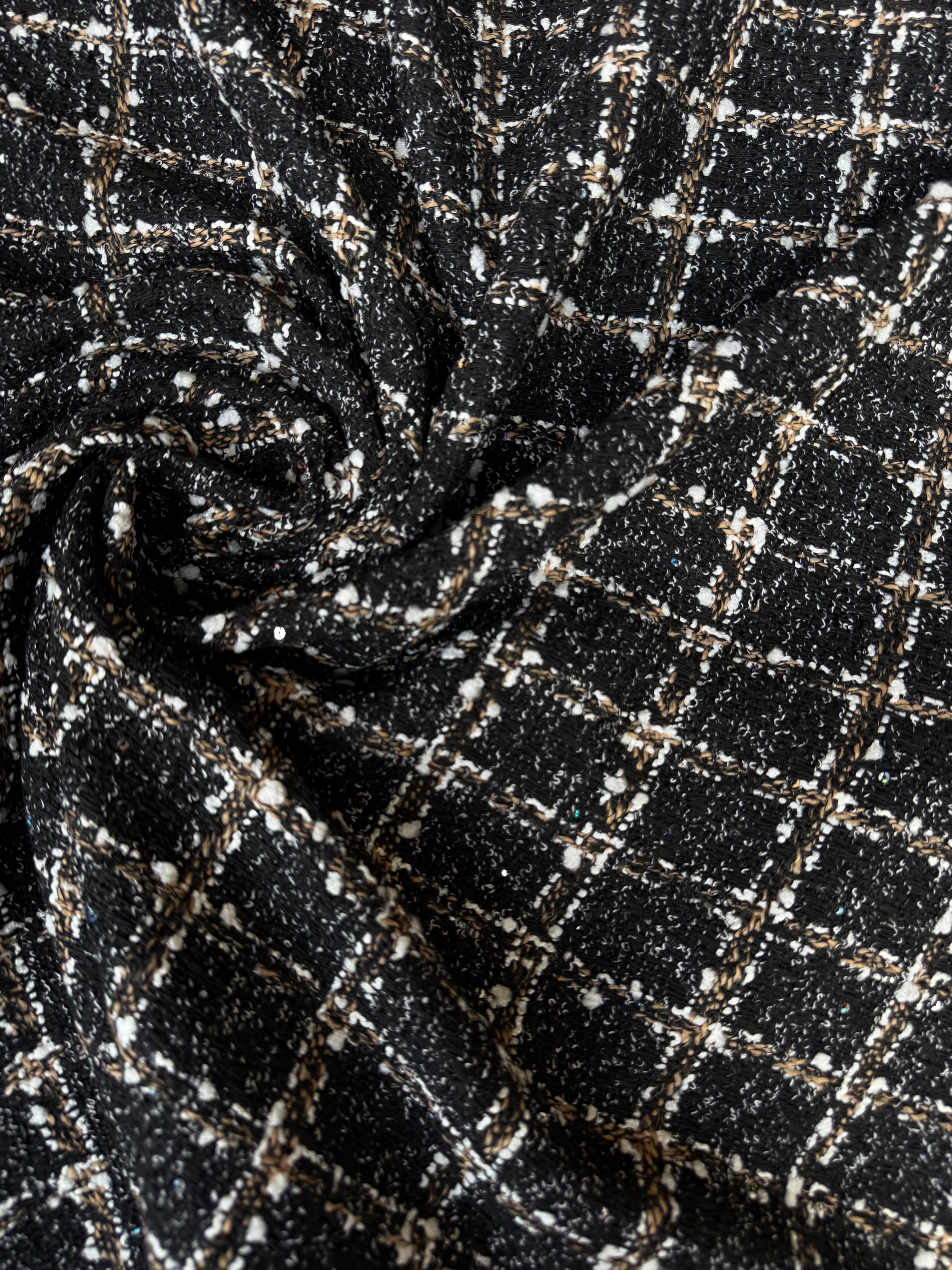 Tessuto Tweed Tipologia Chanel Elite Black