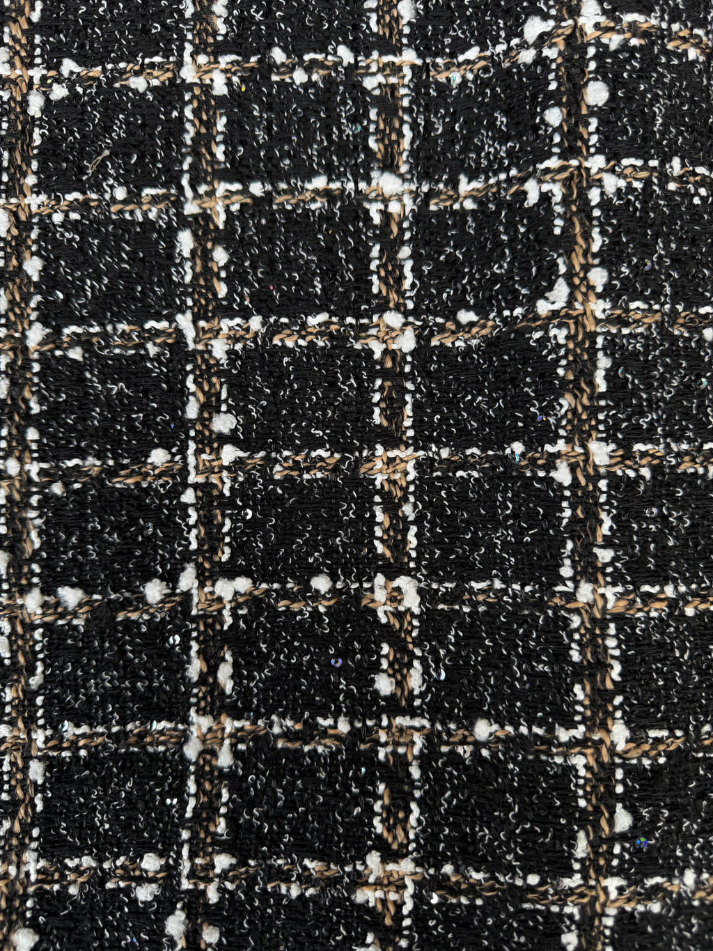 Tessuto Tweed Tipologia Chanel Elite Black