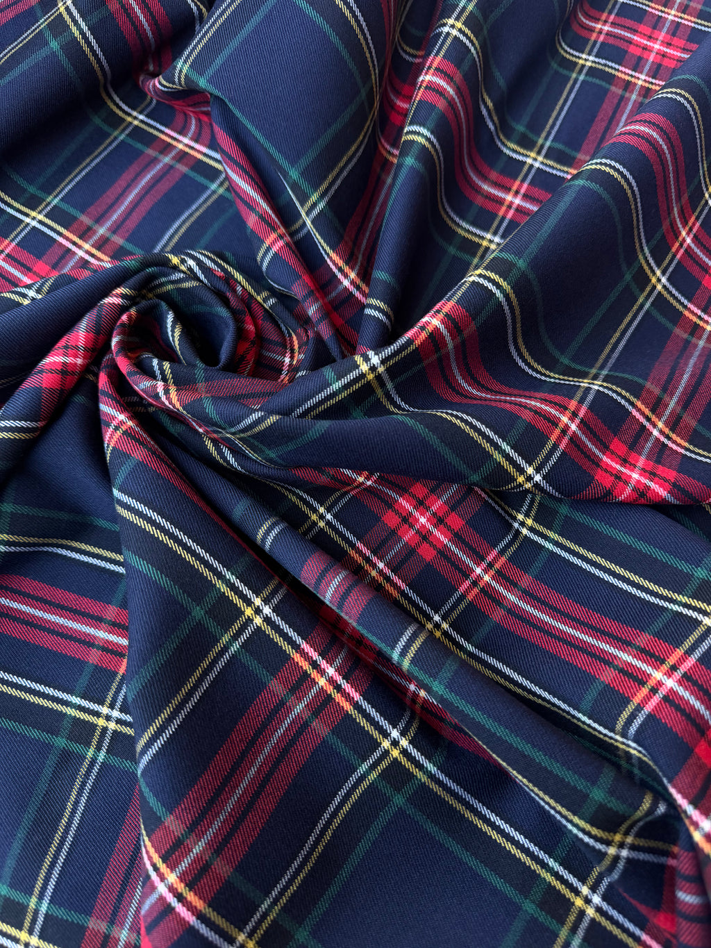 Tartan Scozzese Lanetta Quadro Fondo Blu Scuro