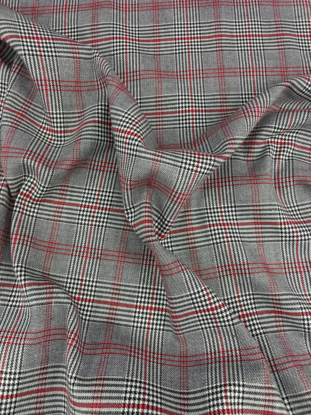 Tartan Scozzese Quadrone Lanetta principe di Galles Rosso SOTTOPREZZO