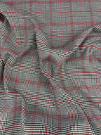 Tartan Scozzese Quadrone Lanetta principe di Galles Rosso SOTTOPREZZO