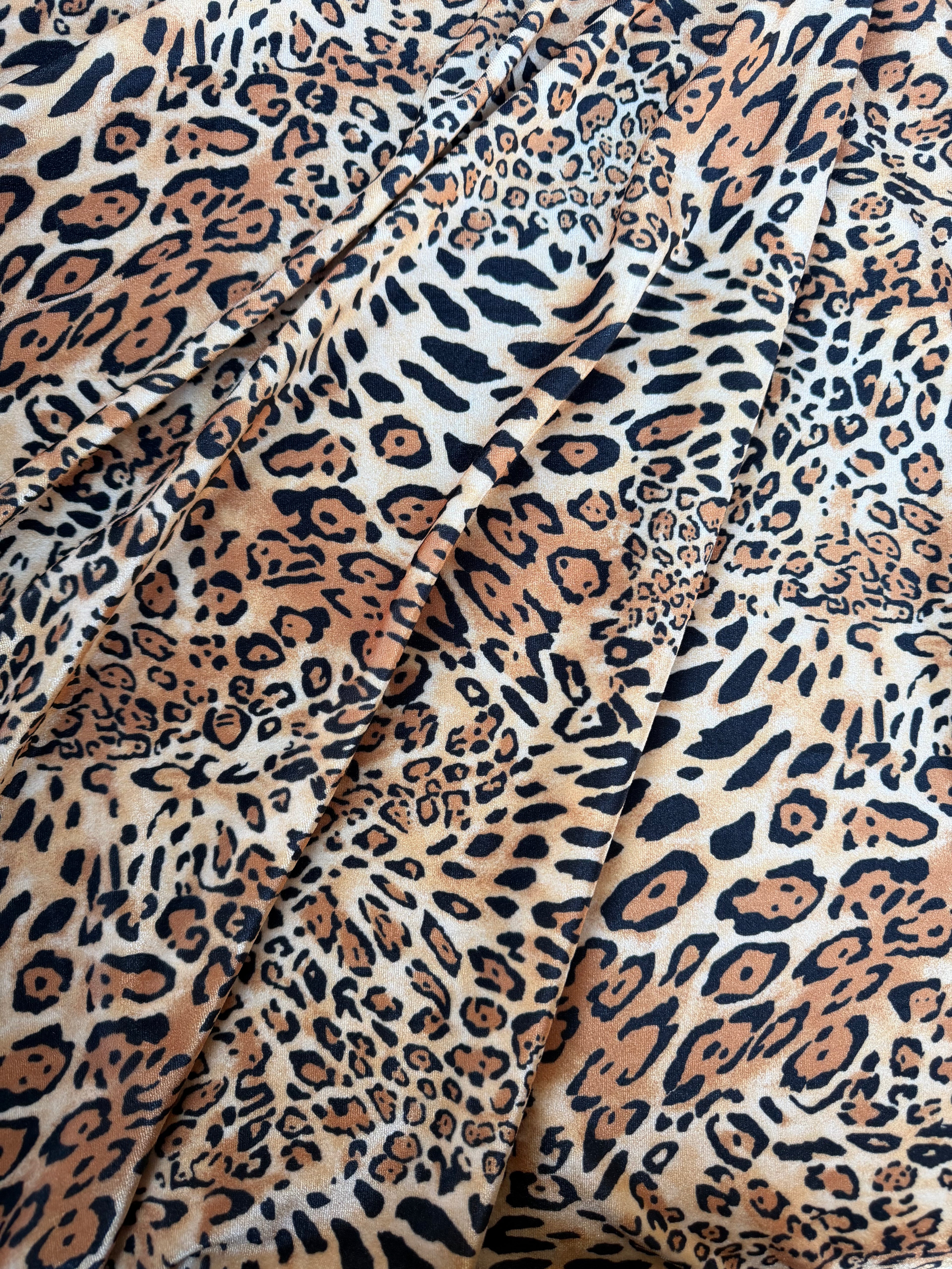 Velluto Animalier Tigrato  ELASTICO