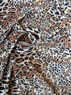 Velluto Animalier Tigrato  ELASTICO
